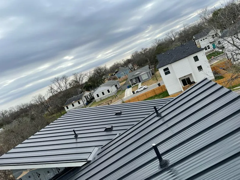 Standing seam metal roof panels with vents for Skylight Repair in Ashland City